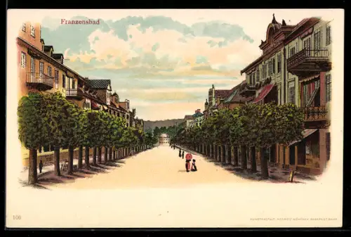 AK Franzensbad, Ortsansicht
