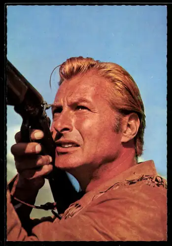 AK Schauspieler Lex Barker in dem Film Der Schatz im Silbersee