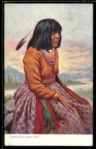 AK A Havasupai Indian Girl - Indianer