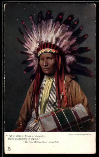 AK The Song of Hiawatha, Indianer