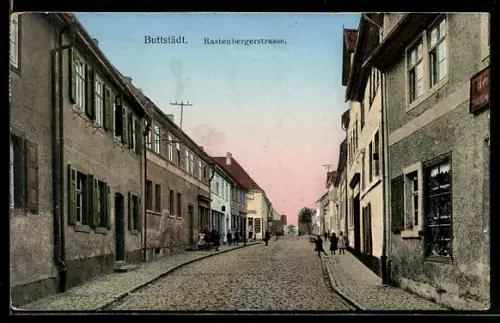 AK Buttstädt, Kinderschar in der Rastenbergerstrasse