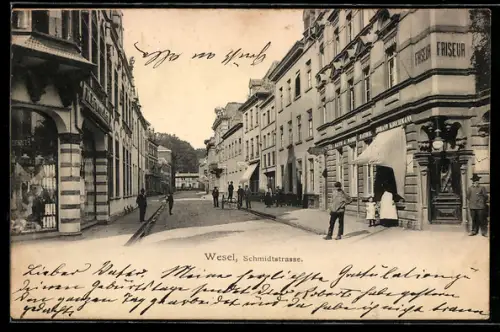 AK Wesel, Geschäfte in der Schmidtstrasse