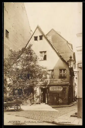 AK Berlin, Restaurant zum Nussbaum, Fischerstr. Ecke Köllnische Str.
