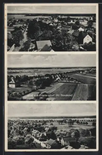 AK Friedersdorf /Beeskow, Verschiedene Ortsansichten