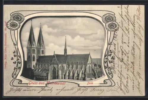 AK Halberstadt, Dom, Ornament-Rahmen