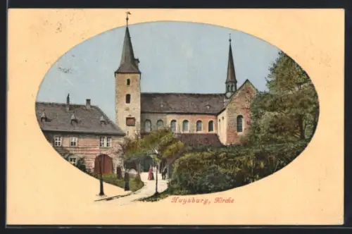 AK Huysburg, Kirche mit Haus u. Anlagen