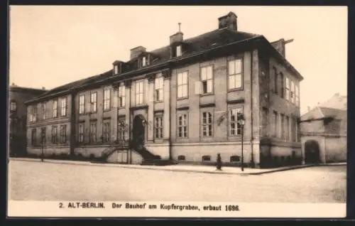 AK Berlin, Alt-Berlin, Bauhof am Kupfergraben