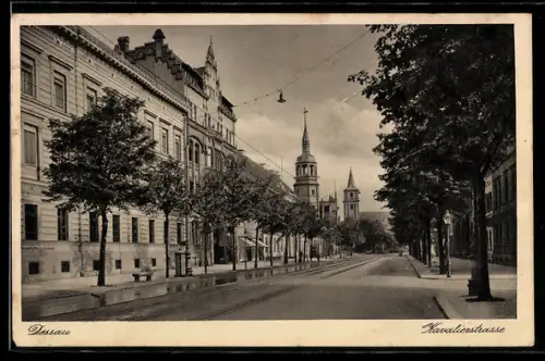 AK Dessau, Blick in die Kavalierstrasse