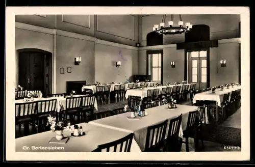 AK Gr. Bartensleben, Kurheim Klara Zetkin, Speisesaal, Innenansicht