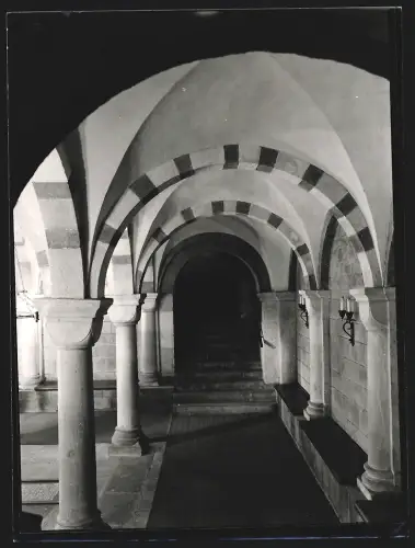 Fotografie Ansicht Speyer, Krypta des Doms, Grossformat 25 x 19cm