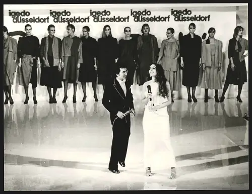 Fotografie Musiker Al Bano und Romina Power auf einer Bühne, igedo düsseldorf