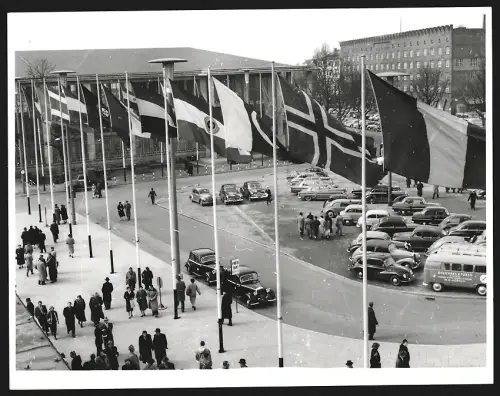 Fotografie Ansicht Frankfurt /Main, Internationale Frankfurter Frühjahrsmesse 1954