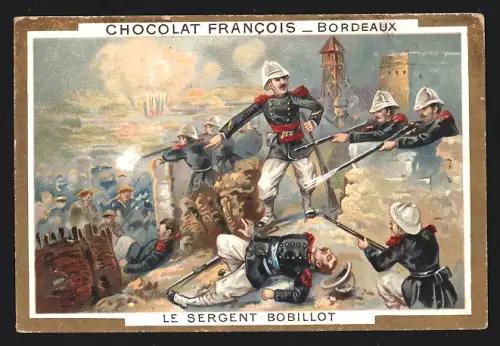 Sammelbild Bordeaux, Chocolat Francois, Le Sergent Bobillot