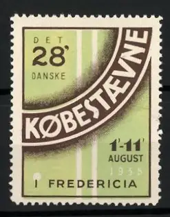 Reklamemarke Fredericia, Kobestaevne 1955, Schriftzug