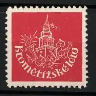 Reklamemarke Kromeríz, Kromeríszké léto, Stadtturm und Musikinstrumente