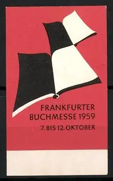 Reklamemarke Frankfurt, Frankfurter Buchmesse 1959, Buchsymbol
