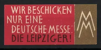 Reklamemarke Leipzig, Leipziger Messe, MM-Logo