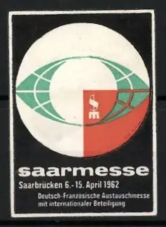 Reklamemarke Saarbrücken, Saarmesse 1962, Logo