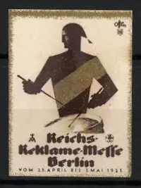 Reklamemarke Berlin, Reichs-Reklame-Messe 1925, Trommler-Silhouette