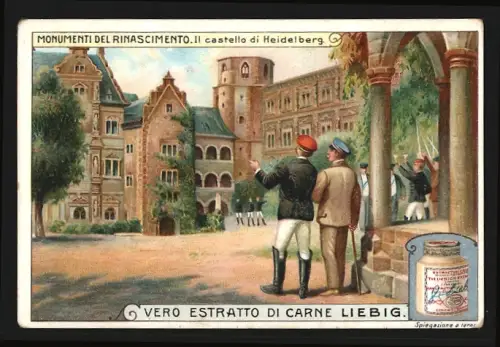 Sammelbild Liebig, Monumenti del Rinascimento, Castello di Heidelberg