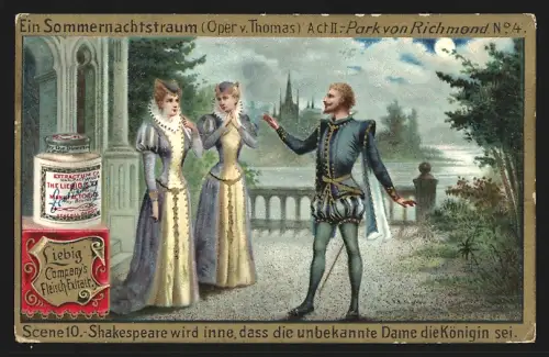Sammelbild Liebig, Oper Ein Sommernachtstraum, Act II No 4