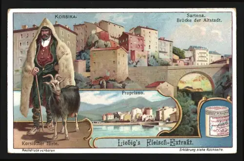 Sammelbild Liebig, Korsika, Sartona, Propriano