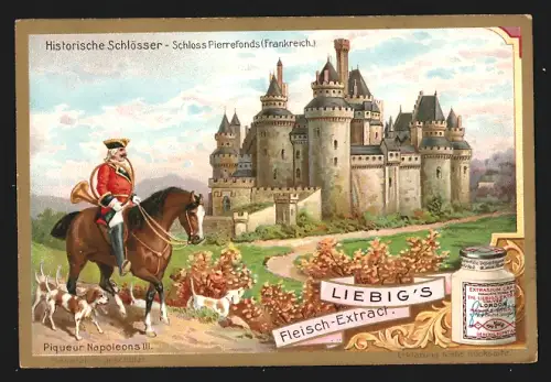 Sammelbild Liebig, Historische Schlösser, Schloss Pierrefonds