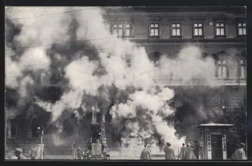 AK Wien, Die Wiener Schreckenstage 1927, Der brennende Justizpalast