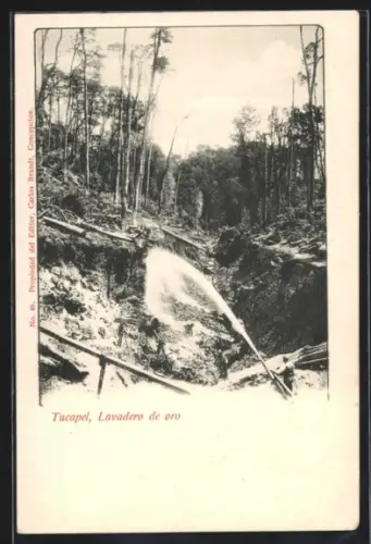 AK Tucapel, Lavadero de oro, Bergbaugebiet für Gold