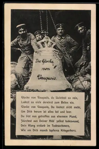AK Vauquois, Soldaten mit Glocke
