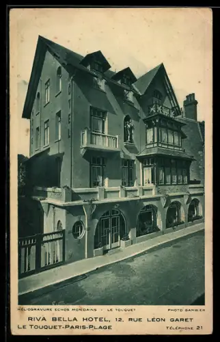AK Le Touquet-Paris-Plage, Riva Bella Hotel, 12 Rue Léon Garet