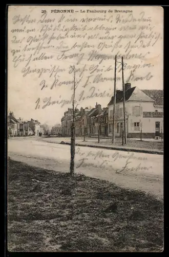 AK Péronne, Le Faubourg de Bretagne