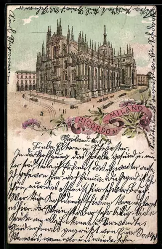 Lithographie Milano, Il Duomo