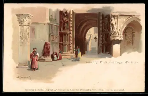 AK Venedig, Dogen-Palast, Portal