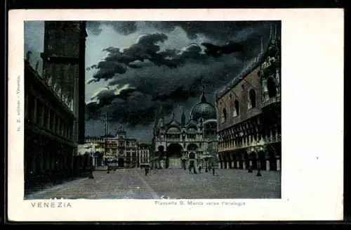 AK Venezia, Piazzetta S. Marco verso l`orologio