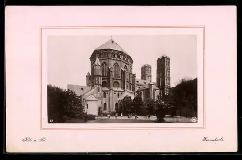 Foto-AK NPG Nr. 13: Köln a. Rh., Gereonskirche in der Aussenansicht