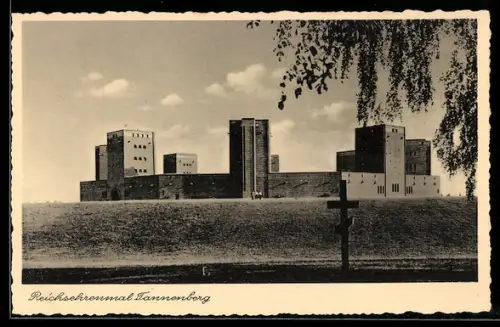 AK Tannenberg, Gesamtansicht vom Reichsehrenmal Tannenberg