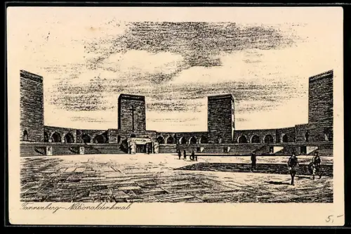 AK Tannenberg, Ehrenplatz im Nationaldenkmal
