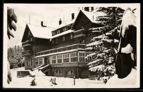 AK Ober-Schreiberhau /Riesengebirge, Deutsches Lehrerheim
