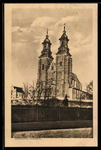 AK Gniezno, Ansicht der Kathedrale