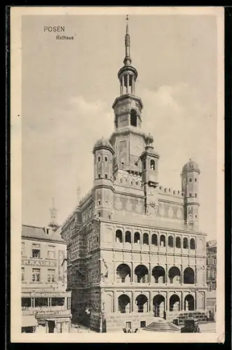 AK Posen, Gesamtansicht vom Rathaus