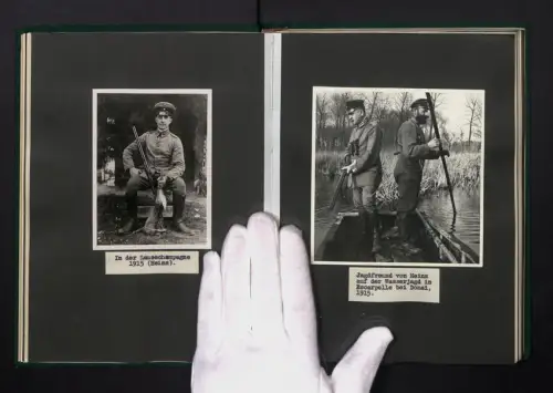 Fotoalbum mit 60 Fotografien, Ansicht Philippsthal (Werra), Jagd Bergwerkdirektor Heinz Psotta, 1915-1935