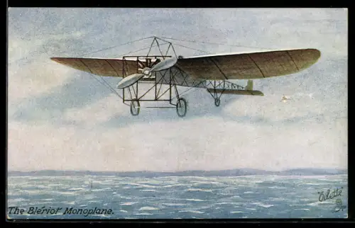AK The Blériot Aeroplane, Flugzeug, Eindecker