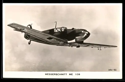 AK Flugzeug Messerschmitt ME 109