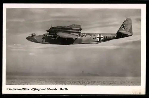 AK Seefernaufklärer-Flugboot Dornier Do 26 der Luftwaffe im Aufklärungsflug