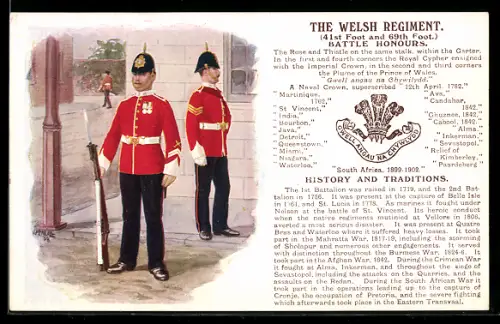 AK The Welsh Regiment, 41st Foot and 69th Foot, History and Traditions