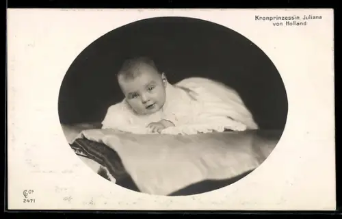 AK Kronprinzessin Juliana von den Niederlanden im Babyalter