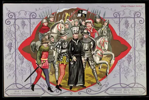 AK Jan Hus bei seiner Festnahme