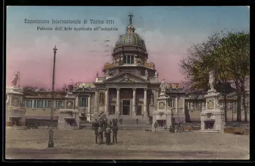 AK Torino, Esposizione Internazionale 1911, Palazzo dell`Arte applicata all`industria