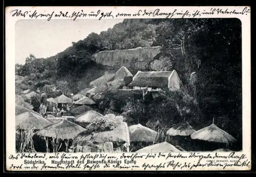 AK Südafrika, Hauptstadt des Bawendakönigs Epefu